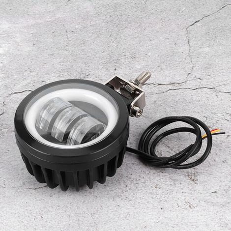 30W 6000K Wasserdichter runder LED-Scheinwerfer für Geländefahrzeuge, Boote, Quads (Kaltweißes Licht)