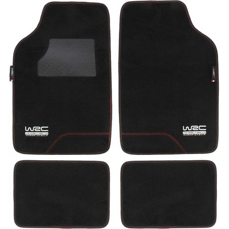 WRC Set de 4 tapis RALLY LINE moquette noir (1/4)