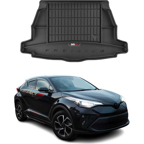 Tapis de Coffre 3D TPE Premium Compatible avec Toyota C-HR 2016-2022 Bac de Protection de Coffre Intérieur antidérapant Revêtement de Coffre Bords Hauts pour Voiture Noir (1/5)