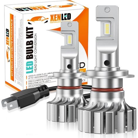Kit ampoules H7 LED XL7 PRO 60W - 6000Lms Anti-erreur CANBUS - sans erreur plug&play - très puissante - anti-éblouissement (1/5)