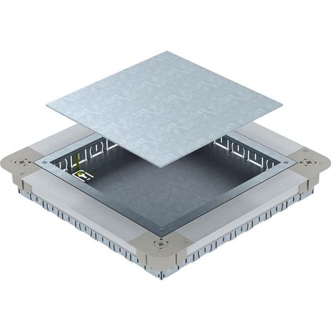 OBO Bettermann Unterflur-Gerätedose für GES9/55UV 367x367x55 Stahl bandverzinkt, 7410060