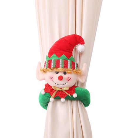 1 attache de rideau de Noël avec motif de lutin (1/5)