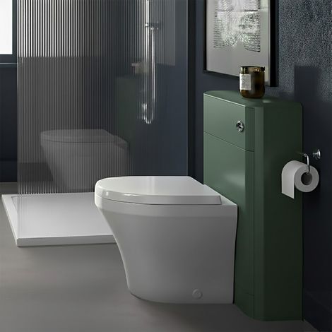 Hudson Reed Sarenna Back to Wall WC Toilet Unit 552mm Wide - Hunter Green