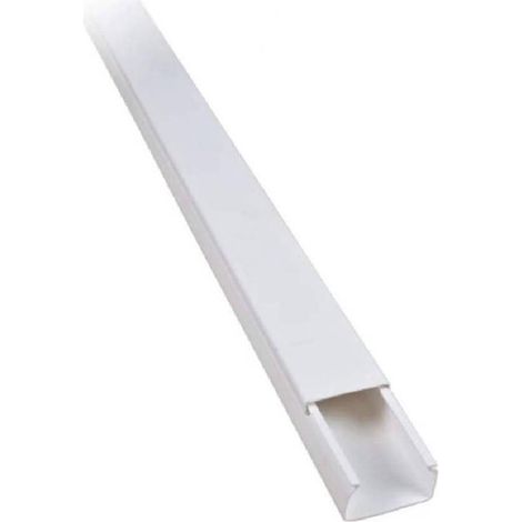 Trade Shop - SET 2 CANALINA CAVIE ELECTRISCHE PASSACAVI PLASTIC CT2 2 MT 40X40MM BIANCO 562404040 - (1/4)