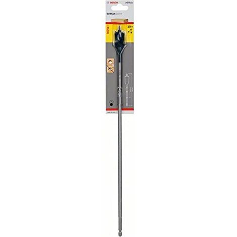 Bosch 2608595409 - Fresa piatta Self Cut Speed con attacco esagonale 6,3 mm Ø 19 mm, lunghezza 400 mm (1/2)