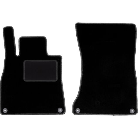 Alfombrillas delanteras negras para Mercedes S W222 sedán (2013-2020)