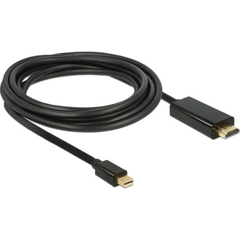 Premium Mini DisplayPort 1.1a auf HDMI 1.3 (Full HD 1080p) / schwarz - 2 Meter (1/2)