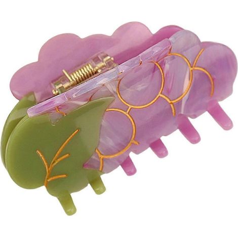 Pince à cheveux en forme de fruit (pastèque, fraise, avocat), pince à cheveux requin, pince à cheveux pour fille-F (1/5)