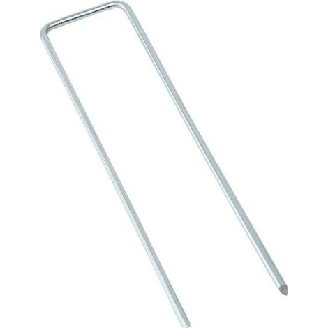 Lot de 50 piquets de fixation pour bâche de sol - crochets de jardin en tissu résistant aux racines - piquets multifonctionnels pour bâche de sol - outil de fixation pour plantes d'extérieur (1/5)