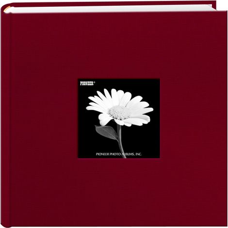 Album Photo en Tissu avec Cadre de Couverture, Multicolore, 24.13 x 23.87 x 5.08 cm (1/4)