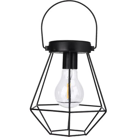 Lampe Solaire Suspension - Panneau Solaire Intégré - Éclairage Automatique Crépusculaire - Pour Jardin Cour Arrière Terrasse - 1 Pièce (1/5)