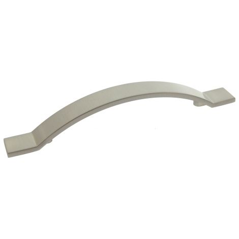 Ouvre&Déco – Poignée de meuble zamak gris 128mm – Largeur 190mm – Hauteur 20mm – Finition nickel mat – Pour portes et tiroirs