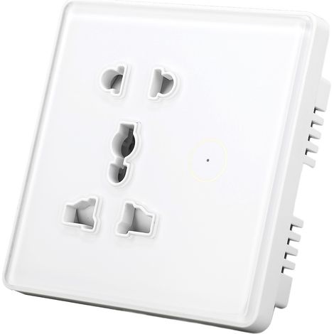 Intelligente Steckdose mit Touch-Schalter, App-Fernsteuerung, Timerfunktion und WLAN-Anschluss für Tuya AC100–240 V (1/5)