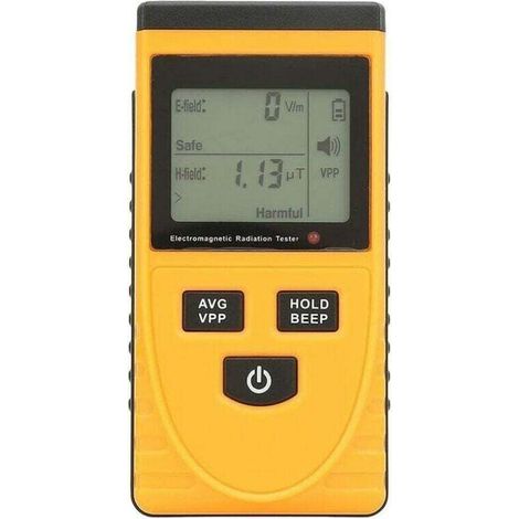 Détecteur de rayonnement électromagnétique GM3120 – Compteur EMF Digital LCD – Alarme sonore et lumineuse – Portable et léger pour mesures sur site-DOU