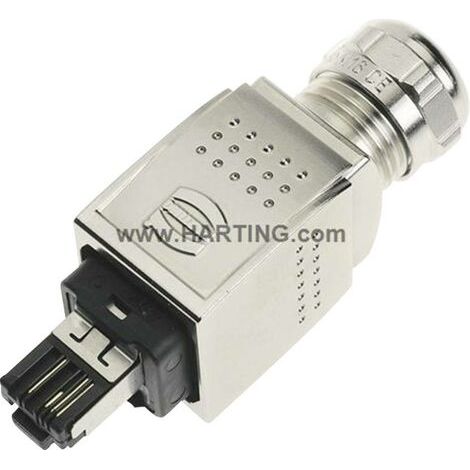 Connecteur Han® PushPull RJ45 HARTING 09352260401 Tension nominale (détails) 125 V/AC Contenu: 1 pc(s) (1/2)