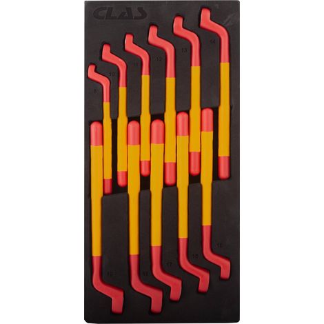 Insert cles a œil contre coudees isolees 12 pans (11 pcs)- OE 0850 - CLAS Equipements