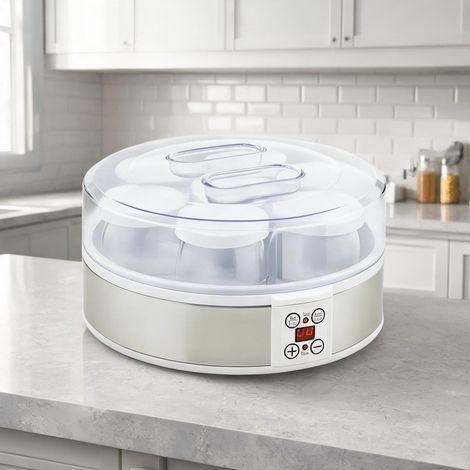Yaourtière électrique 7 pots en verre 180 ml avec programmateur (1/5)