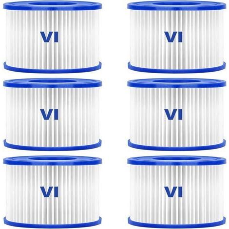 Filtre à cartouche 6 PCS compatible Lay-Z-Spa Bestway 58323 - Filtration efficace (1/5)