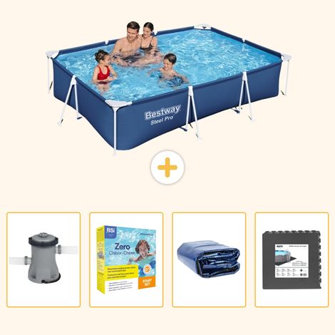 Bestway Bestway Steel Pro Rectangulaire - 300x201x66 cm - 5-pièces S285 (1/5)