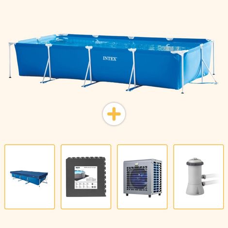 Intex Piscine Tubulaire Rectangulaire - 450x220x84 cm - 5-pièces  S156 (1/5)