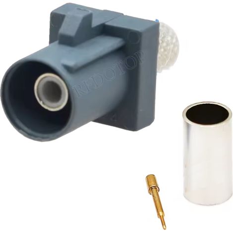 Connettore Fakra per cavo RG58 codice G, corto, dritto