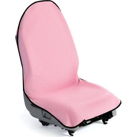 Funda de asiento de toalla negra, resistente al agua y al sudor, universal y antideslizante, camión y SUV, también apta para mascotas, negra (1/5)