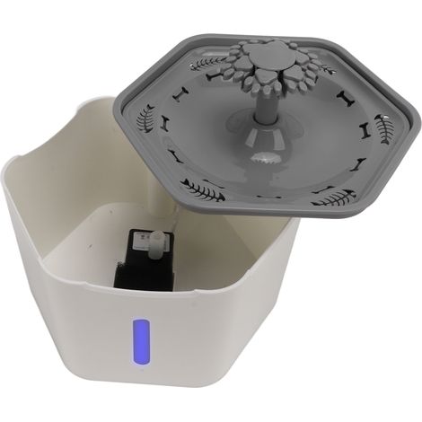 Fontaine à eau pour chat avec distributeur d'eau électrique USB et filtre pour animaux. (1/5)