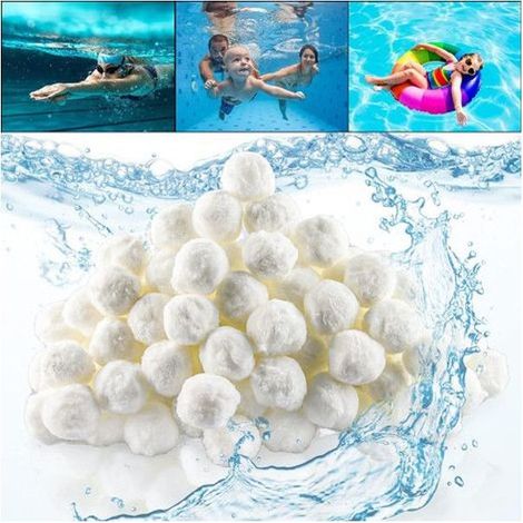 Boules de Filtre de Piscine – Filtration de l'Eau (300g) – Matériel de Nettoyage Piscine Balles pour Filtres à Sable (1/5)