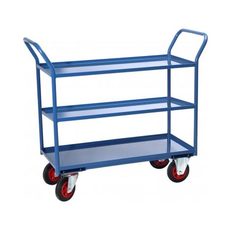 Tischwagen mit 3 Etagen aus Blech 935 x 435 mm 400 kg - FIMM - 880000555