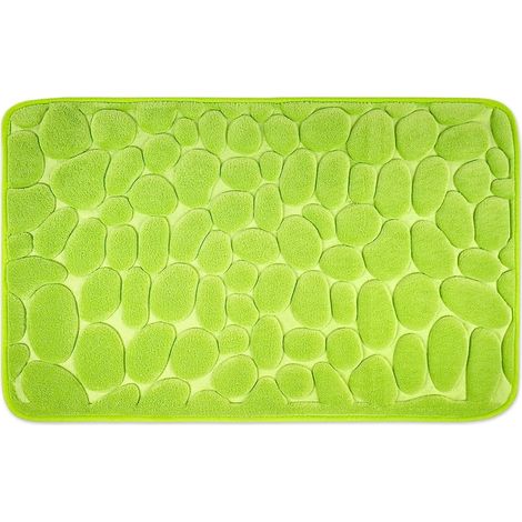 Alfombra de baño antideslizante de espuma viscoelástica – Alfombra de baño 60 x 90 cm – Verde (1/5)