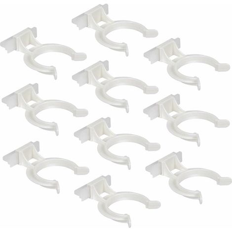 10x clip pour plinthe 32mm avec base à enfoncer 3,2mm meuble tube pied cuisine salle bain piétement (1/2)