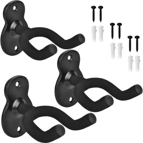 Pack Acoustic Electric Guitar Wall Mount Bass Ukulele Classical Guitar Rack (1/5)