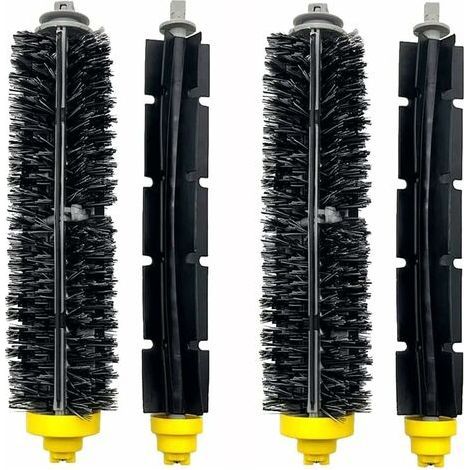 4 Kits d'Accessoires de Brosse à Rouleau de Rechange Compatibles avec l'aspirateur iRobot Roomba 600 Series 605 606 615 616 620 621 625 630 631 650 653 655 660 670 671 676 680 (1/5)