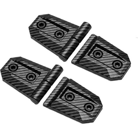 Embellecedor de bisagra de puerta exterior - Embellecedor de borde de vehículo de 2 piezas - Cubierta de bisagra de cerradura de puerta - Adecuado para camiones, automóviles, SUV, casas rodantes y gar (1/4)