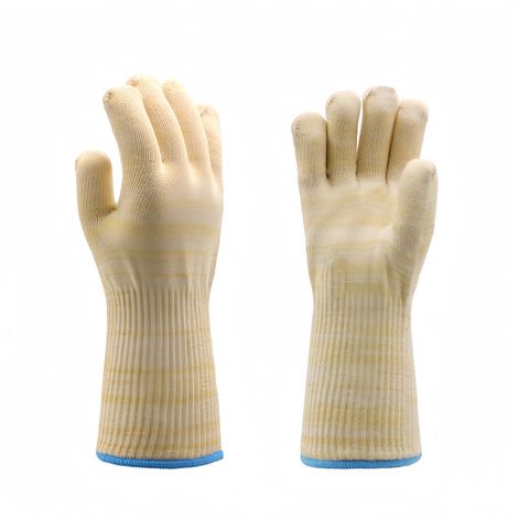 Gants résistants aux hautes températures et au feu adaptés aux barbecues, fours et micro-ondes avec résistance aux coupures de niveau 2 (1/5)