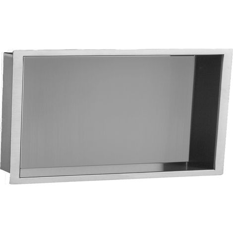 JTP Amore Rectangular Shower Niche 300mm H x 600mm W - Chrome (1/2)