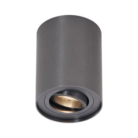 Moderner Einbaustrahler Gunmetal GU10 50mm schwenkbar - Rondoo Up