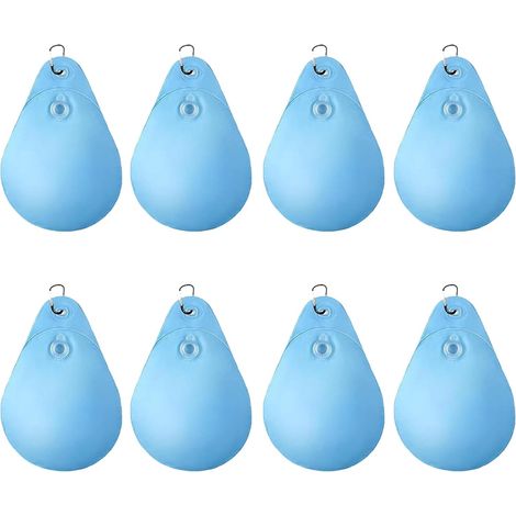 JSSEVN-8Pcs Pool Weights with Hook, Heavy Duty Weight Bags, Windproof Water Bags, Winter Swimming Pool, Tent Outdoor Water Bags (1/5)