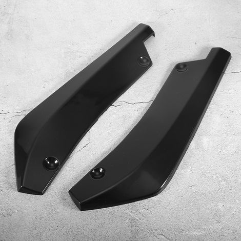 Ein universelles schwarzes Set bestehend aus Heckstoßstange, Hecklippe und Eckspoiler für Pkw ist erhältlich. (1/5)