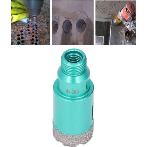 Foret diamanté 1/2BSP pour percer le granit, le béton, le carrelage et le marbre (35 mm) (1/5)
