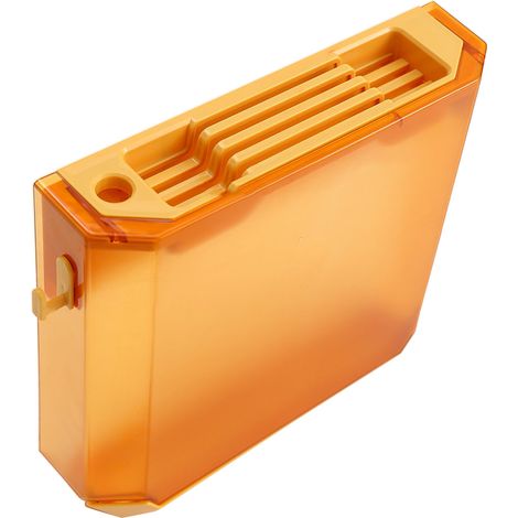 Porte-couteaux mural transparent en PET, rangement suspendu jaune, support à outils, étagère accrochable (1/5)