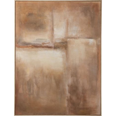 Tableau abstrait marron sur toile - marron (1/4)