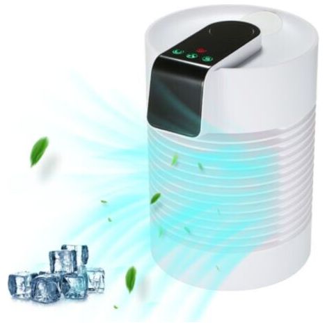 Refroidisseur d'air portable et humidificateur à ultrasons Touch Control Mini climatiseur Humidificateur de table p (1/5)