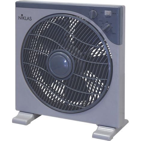 Ventilateur de table NIKLAS Boxfan 30 - 40W 3 vitesses D30cm Bleu