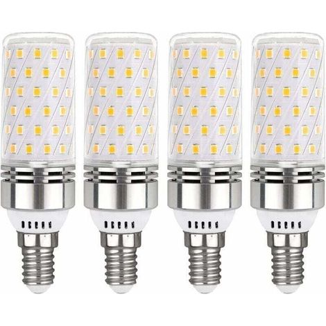 Ampoule E14 LED 12W Blanc Froid 6000K, 1450LM, Équivalent Halogène E14 100W, 360° Lumiere, AC 220V, Ampoule E14 LED pour Éclairage Intérieur, non-dimmable, lot de 4 (1/4)