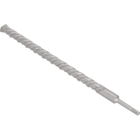 KOTARBAU® Kotarbau® Foret Beton Sds Plus 24x450mm - Meche Beton avec Pointe en Carbure Foret Béton - Foret Perforateur - Foret Hélicoïdal Pour Pierre Kvs - en Acier 40Cr - Argent
