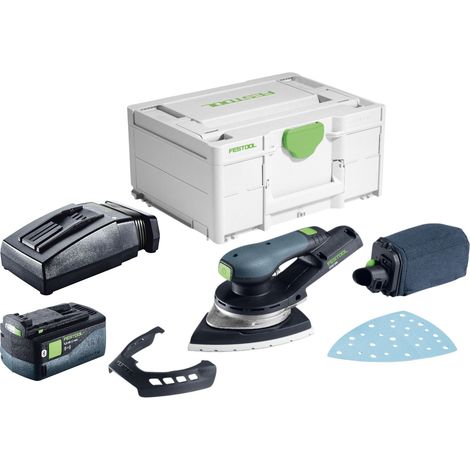 Festool DTSC 200-Basic lijadora delta a batería 18 V 145 x 195 mm sin escobillas + 1 batería 5,0 Ah + cargador + Systainer (1/5)