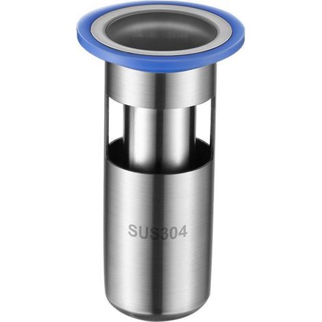 Filtro e tappo di scarico in acciaio inox per pavimenti del bagno - Protezione da odori e detriti - Installazione semplice e compatibile (1/5)