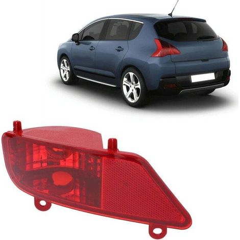 Feu arrière de brouillard pour voiture, Accessoires de Voiture de Remplacement Compatible pour Peugeot 3008 5008 2009-2016 (Gauche) (1/5)