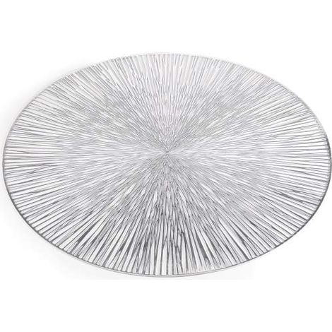 Tovaglietta da Cucina Decorativa Sottopiatto Color Argento Set 12 Pz (1/3)